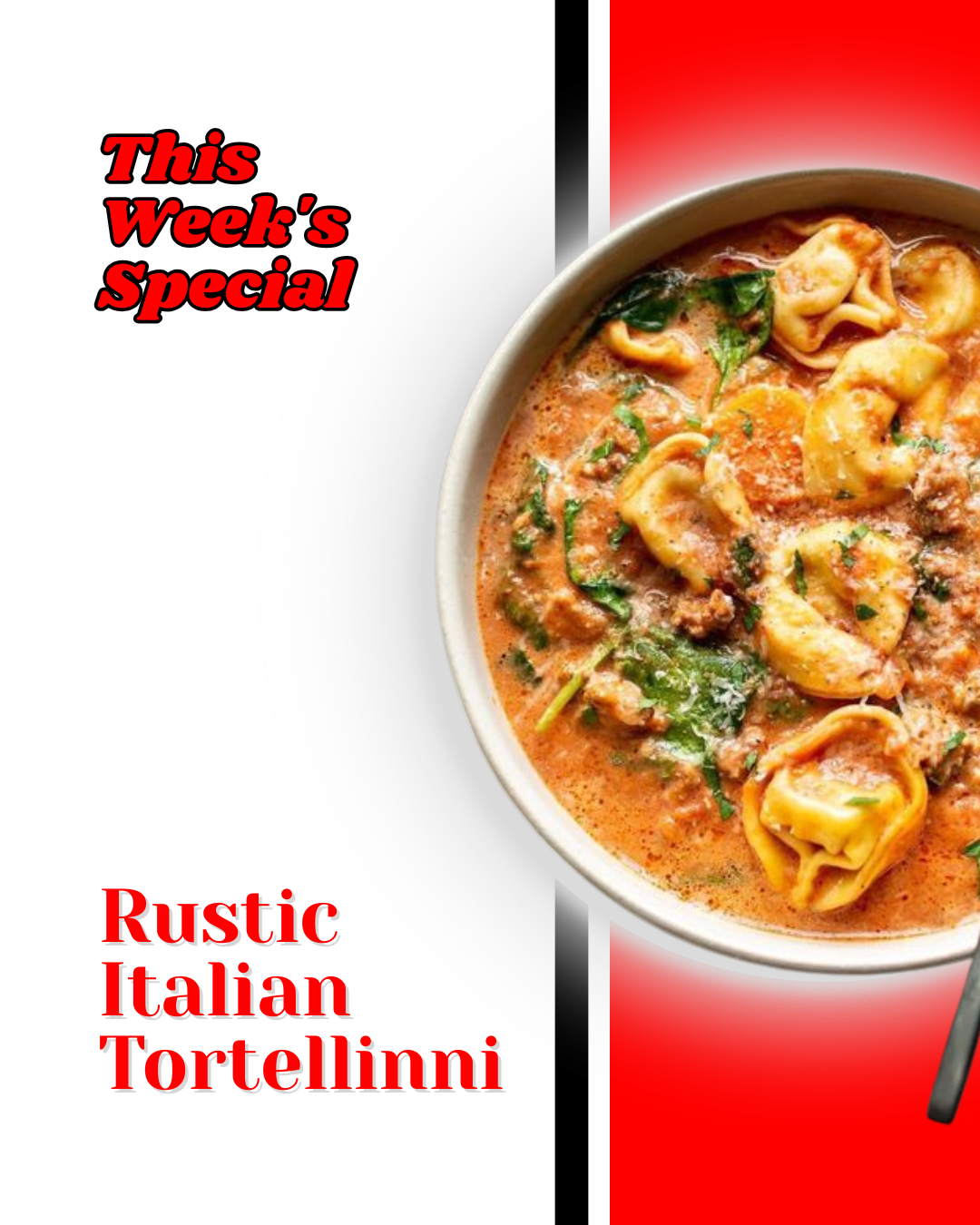 Chef’s Featured Soup - 𝙍𝙪𝙨𝙩𝙞𝙘 𝙄𝙩𝙖𝙡𝙞𝙖𝙣 𝙏𝙤𝙧𝙩𝙚𝙡𝙡𝙞𝙣𝙞