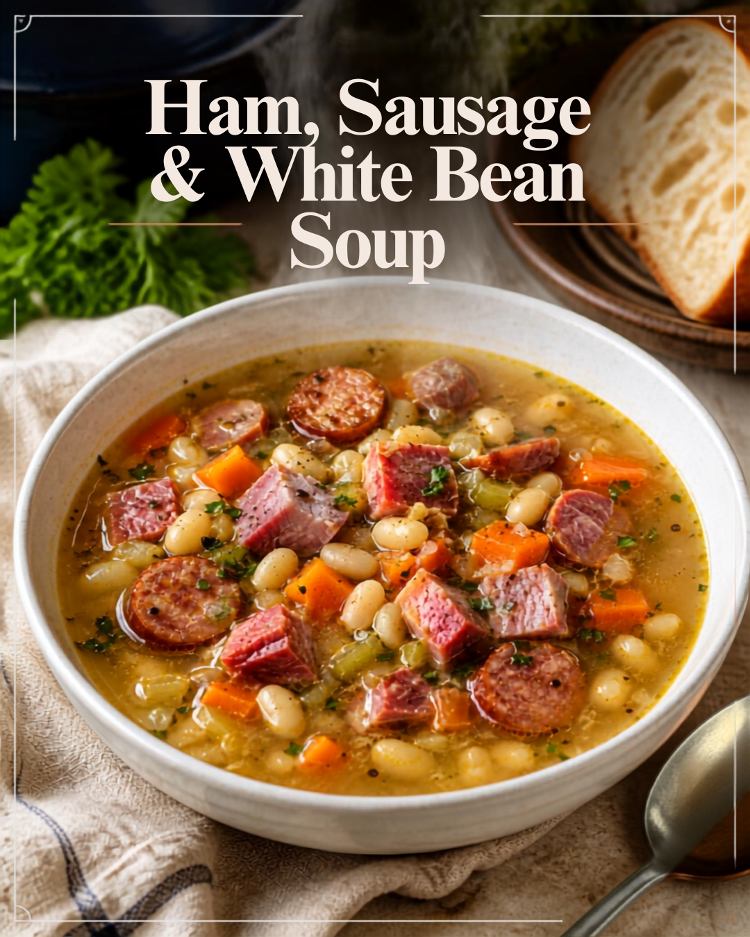 Chef’s Featured Soup - Ham, Sausage and White Bean Soup